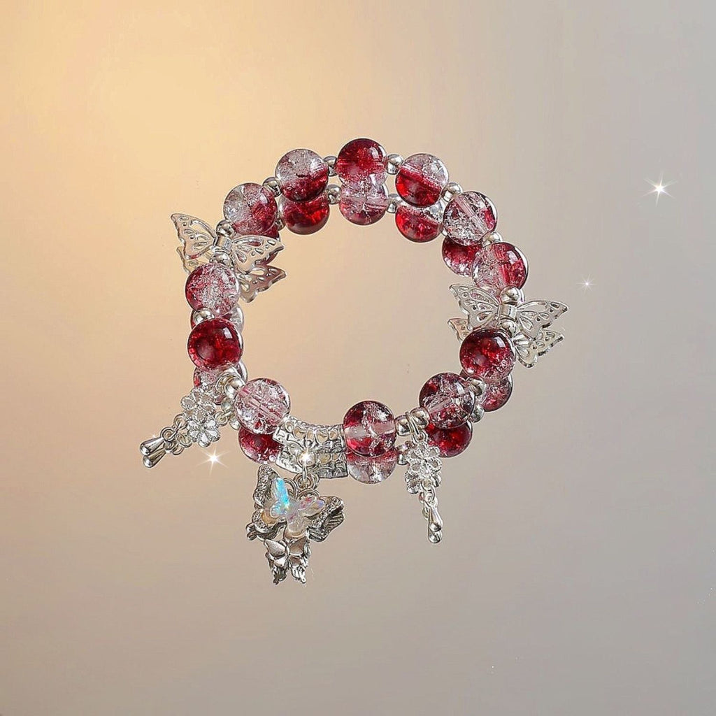 Chinese Style Butterfly Beaded Bracelets