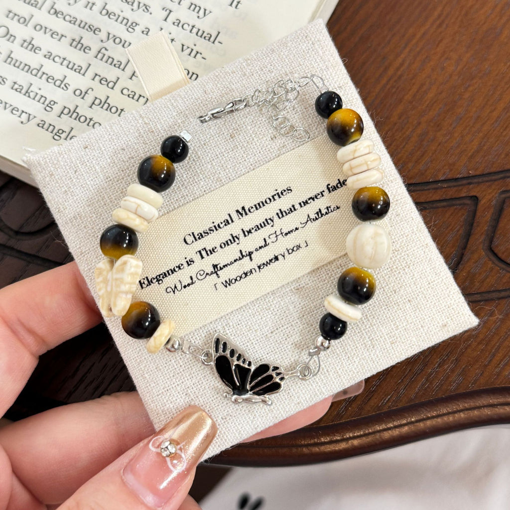Chinese Style Butterfly Beaded Bracelets